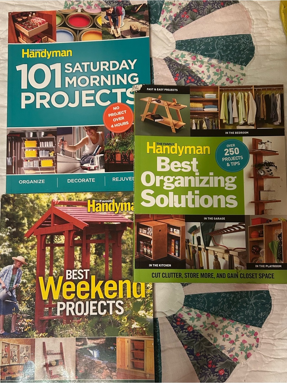 3 Family Handyman BookSaturday Morning Projects/Weekend Projects/Best Organizing